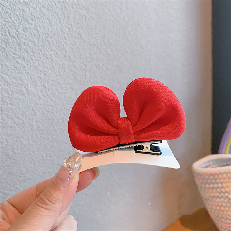 3D Ear Basic Big Bow Hair Clip