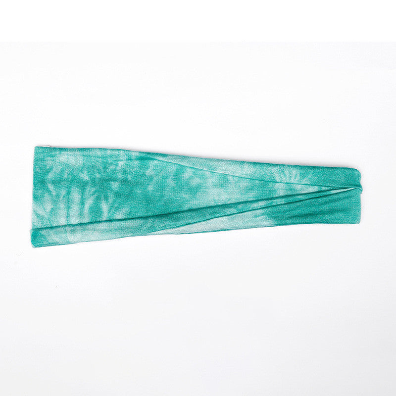 Tie-dye Turban Wide Side Sports Headband