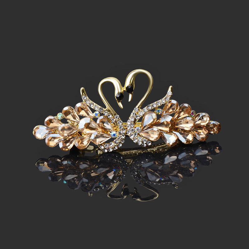 Best Small Fashion Double Swan Women's Hair Clip