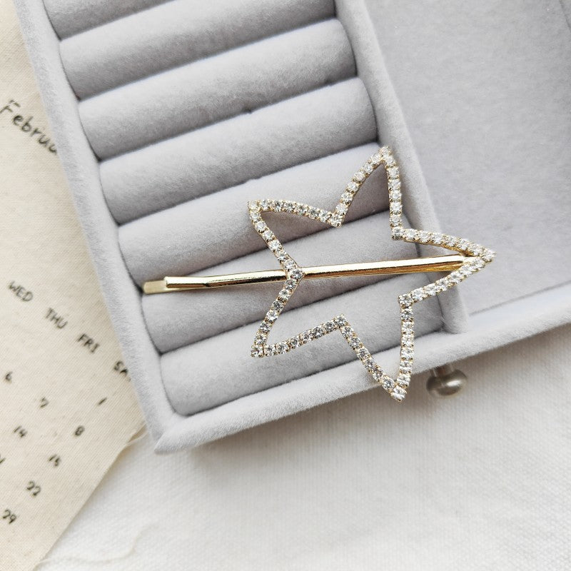 Rhinestone Butterfly Barrettes Temperament Fringe Bobby Pin