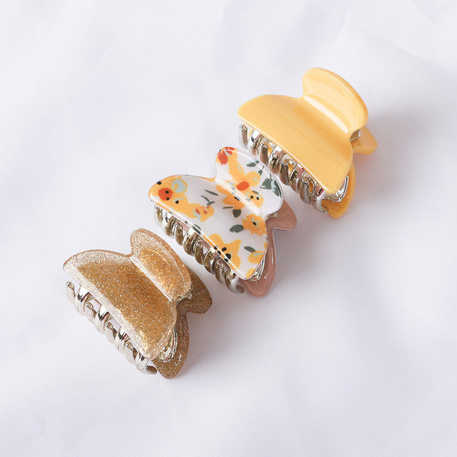 Women's Fashion Personalized Acrylic Printing Barrettes