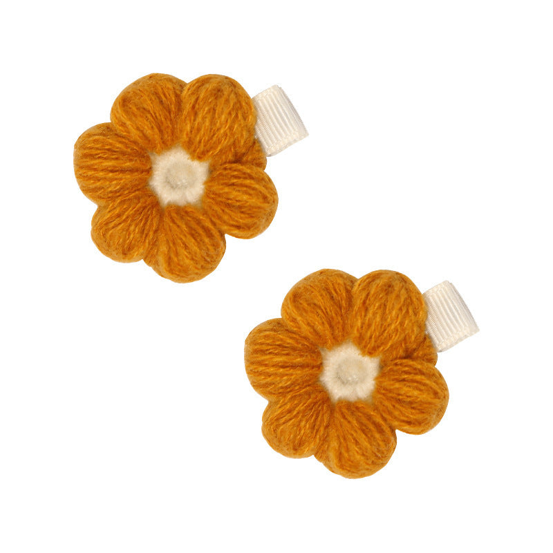 Children's Handmade Wool Knitted Hair Clip