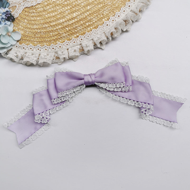 Versatile Lolita Lace Bow Hairband Hair Clip