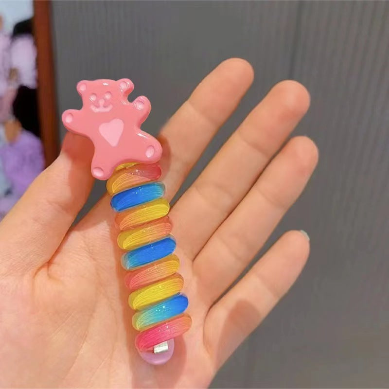 Cute Cartoon Colorful Hair Ring  Hair Accessories Rubber Band Hair Rope
