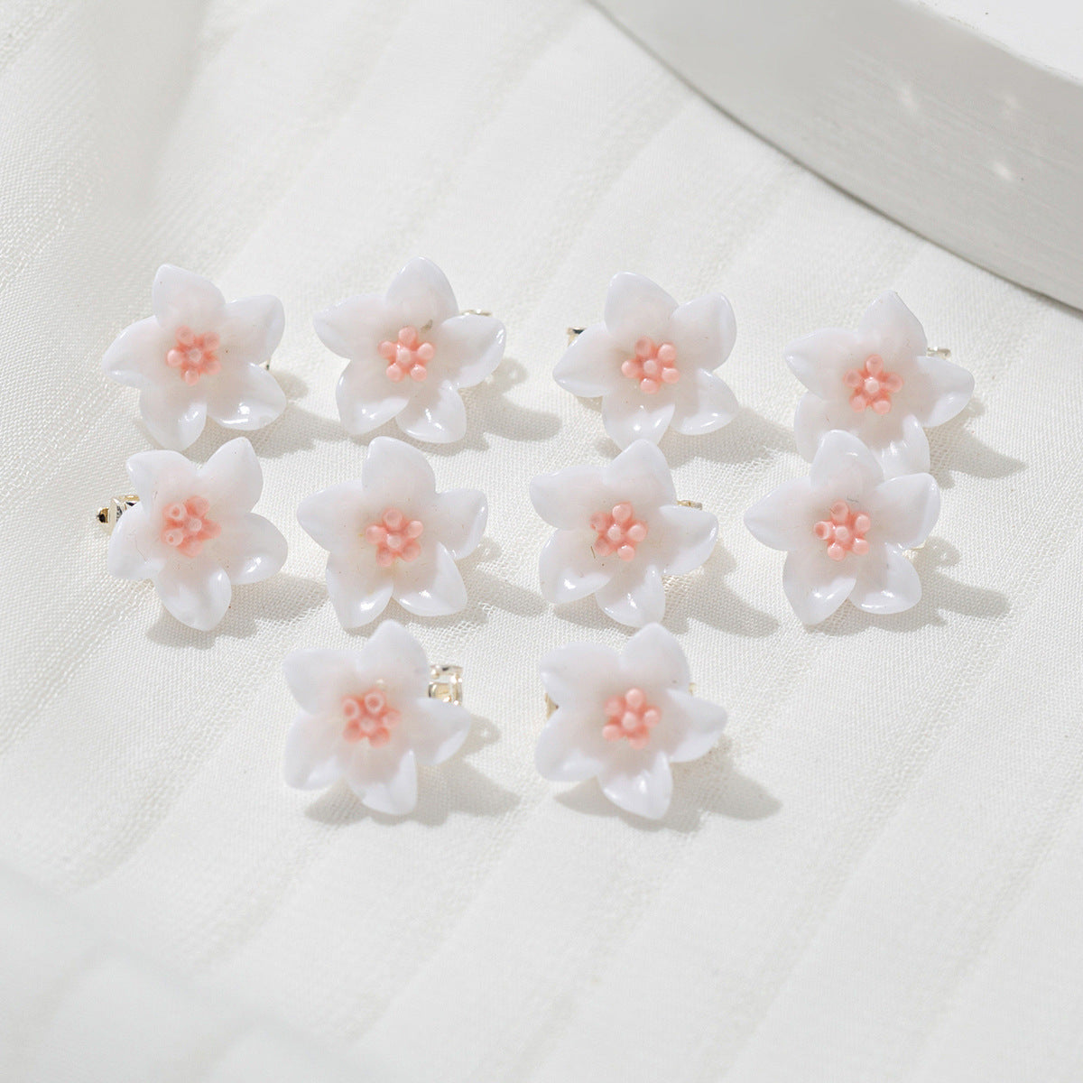 Rhinestone Updo Small Hairclip Bang Clip Barrette Pearl Flower Hair Accessories
