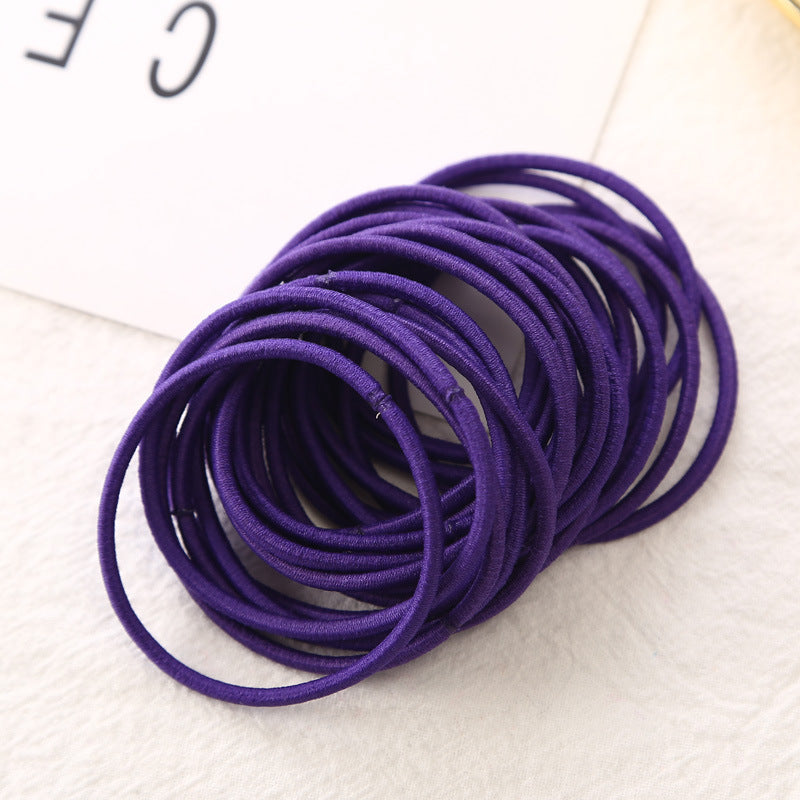 Fine Leather Band Hair Ring Jewelry