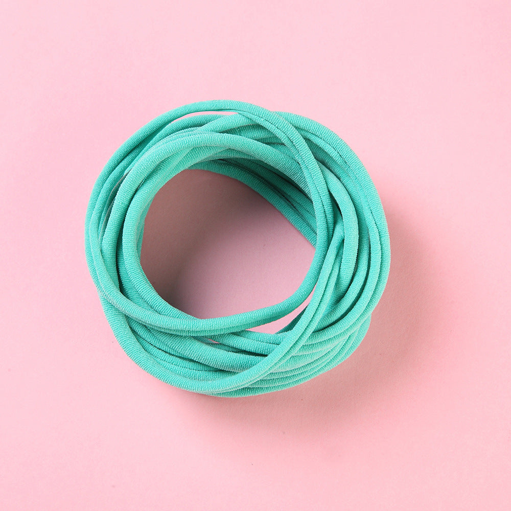 INS Seamless Nylon Fine Hair Band Children's Hair Ring Handmade DIY Baby Headband