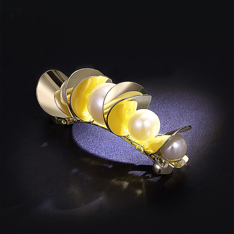 Temperament Wild Pearl Hair Clip