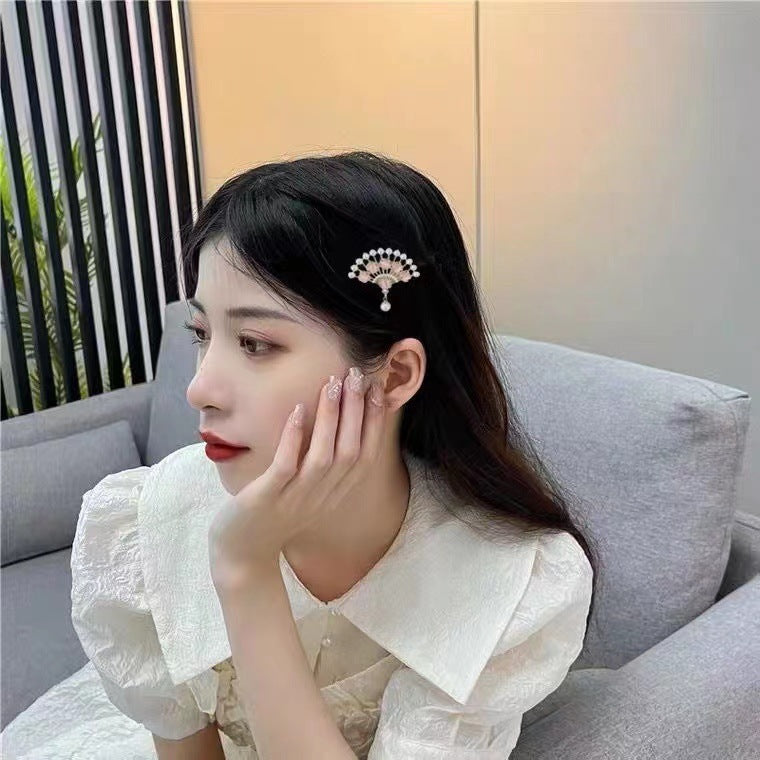 Best Elegant Pearl Antique Style Fan Hair Clip