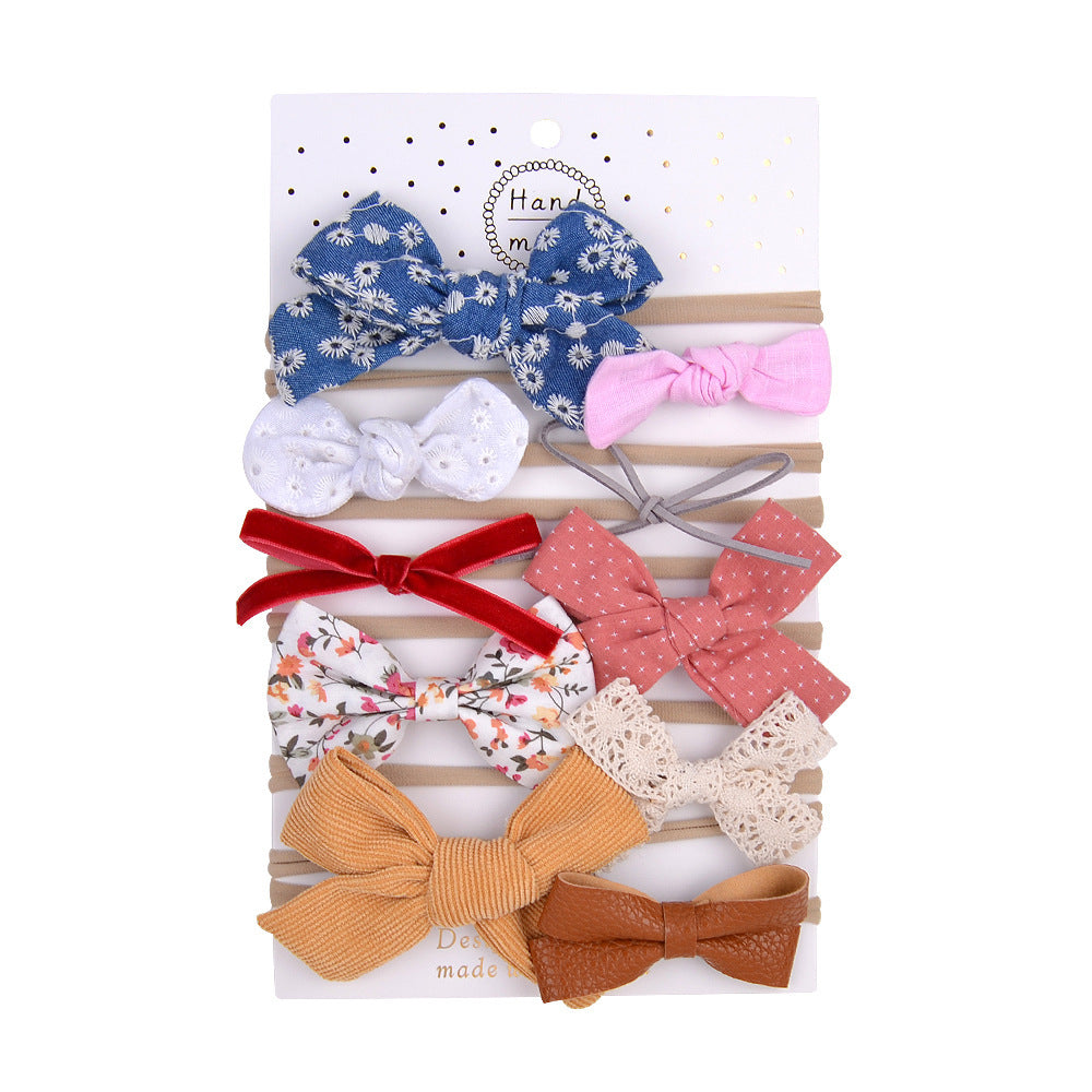 Bow Hair Band Clip Children's Elasticity Traceless Hair Band Hair