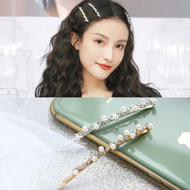 Pearl hair clip hair clip bobby pins