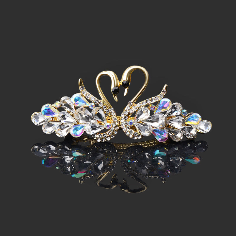 Best Small Fashion Double Swan Women's Hair Clip
