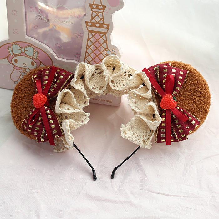 Women's Bear Ear Bow Barrettes