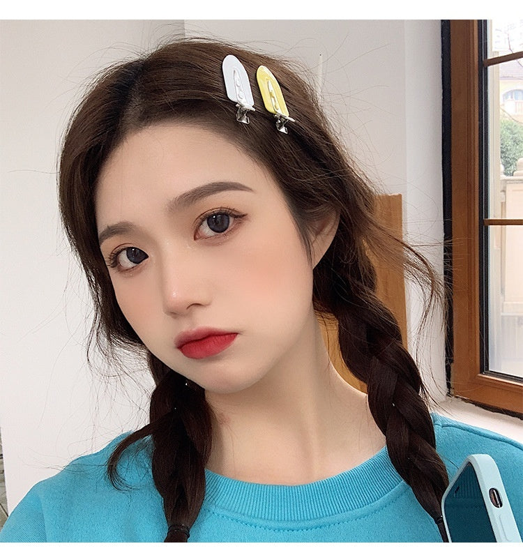 Popular Best Small Leaf Duckbill Clip DIY Seamless Hair Clip Handmade Material