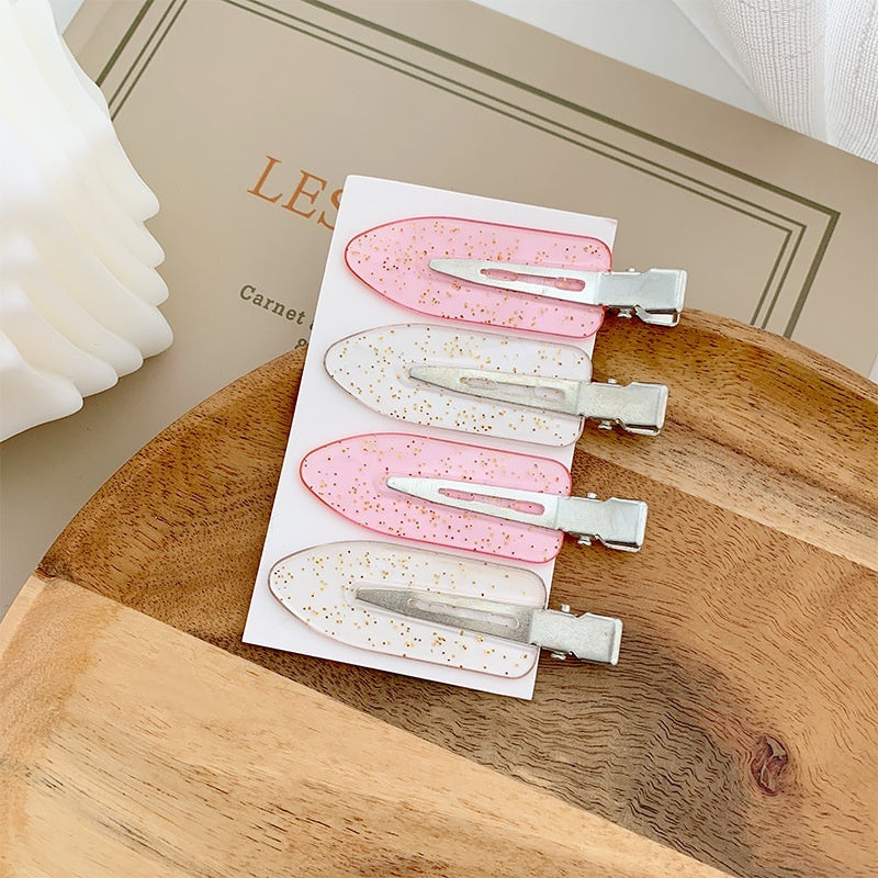 Popular Best Small Leaf Duckbill Clip DIY Seamless Hair Clip Handmade Material