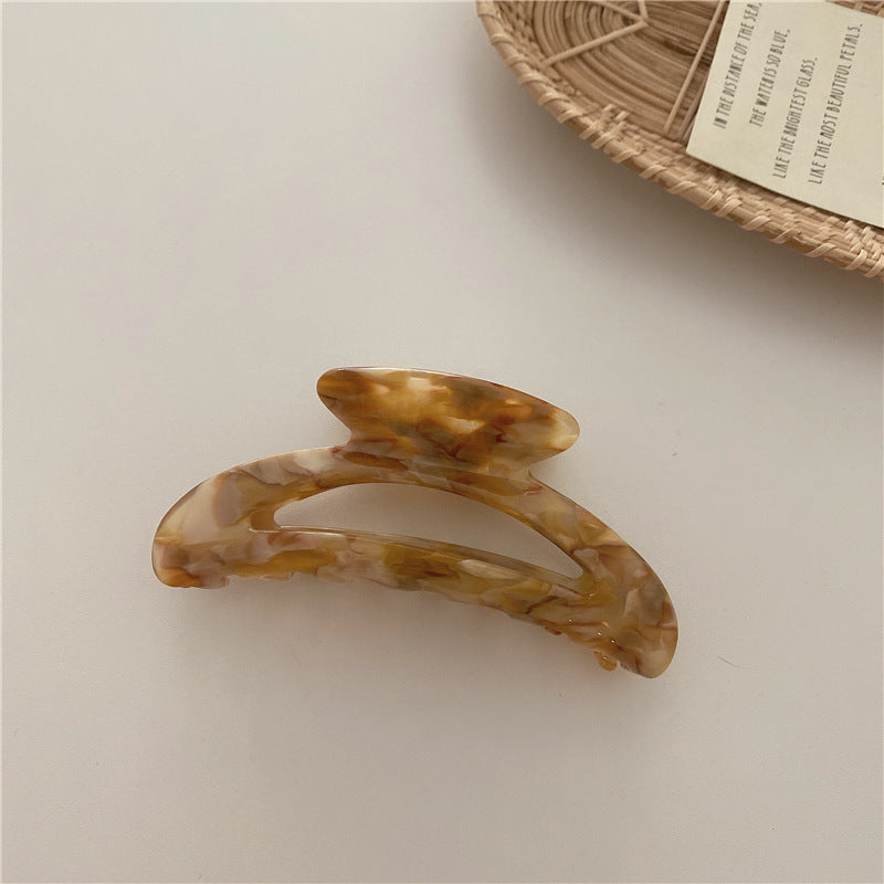 Retro Color Plate Bathing Hair Clip Behind The Head Of The Moon
