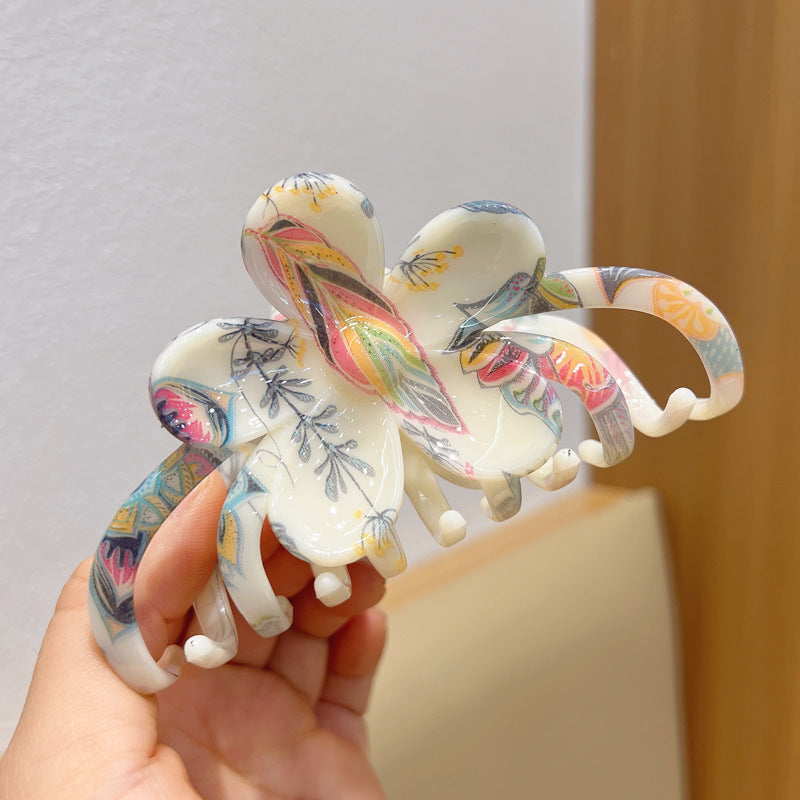 Watermark Flower Barrettes Large Women's Headdress