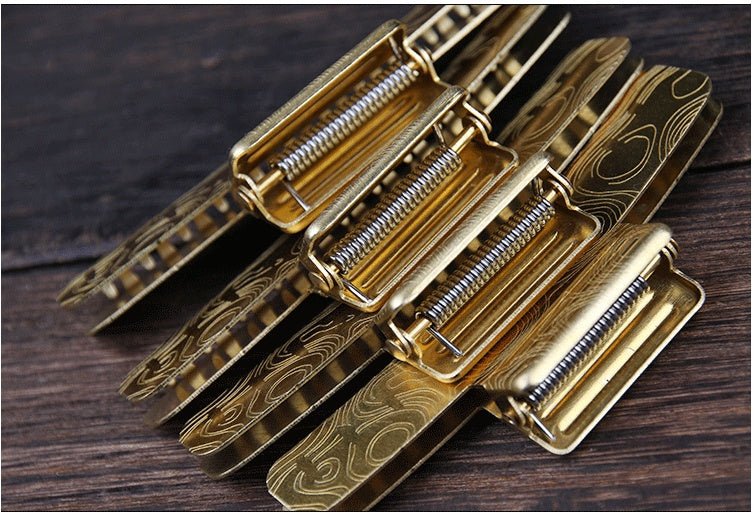 Retro oil head clip Hair locating clip side temple clip
