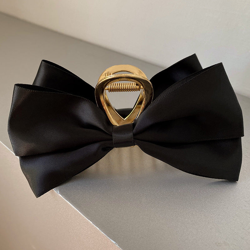 Women's Fashion Simple Satin Bow Barrettes