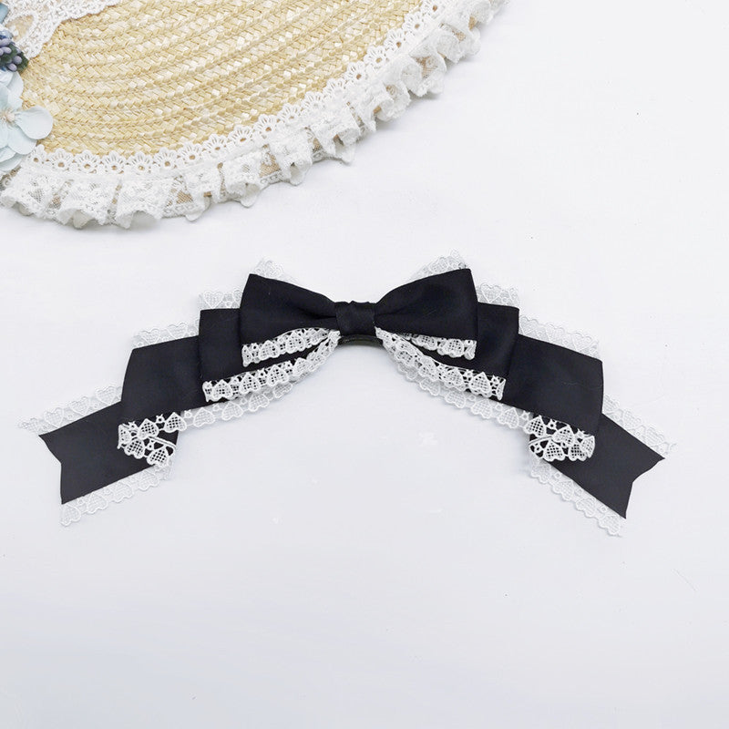 Versatile Lolita Lace Bow Hairband Hair Clip