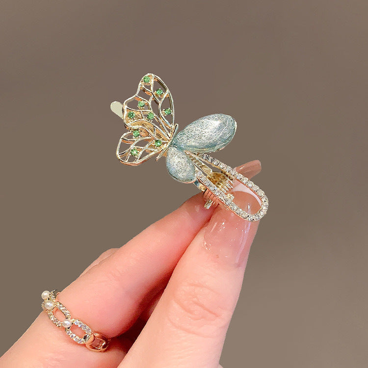Opal Butterfly Barrettes Super Fairy Mini Side Bang Clip Forehead Broken Hair Little Clip