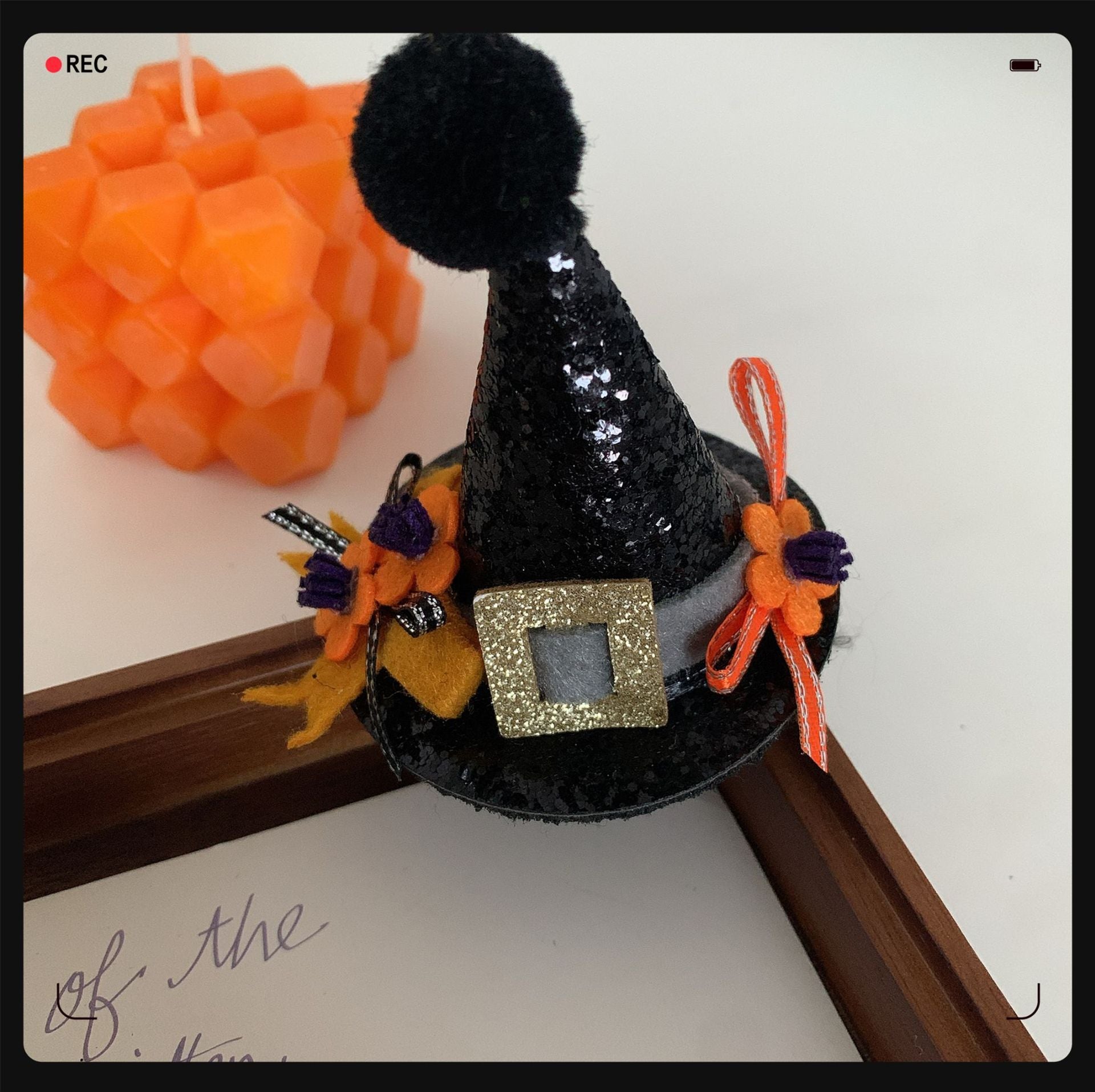 Children's Pumpkin Skull Barrettes Halloween Bat Barrettes