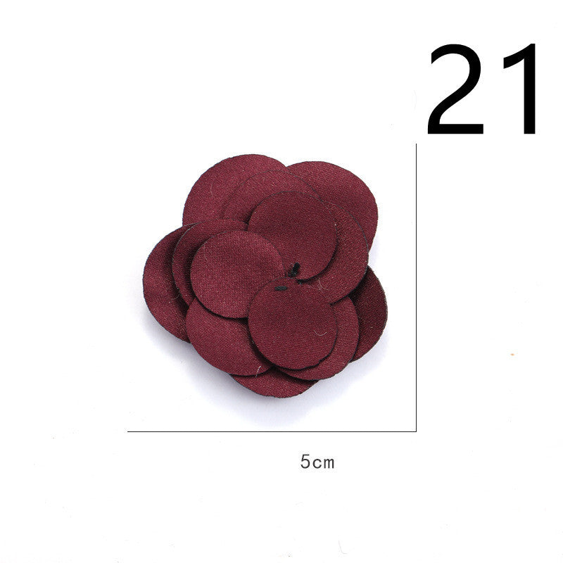 Fabric Flower Rose Sticky Head DIY Handmade Headdress