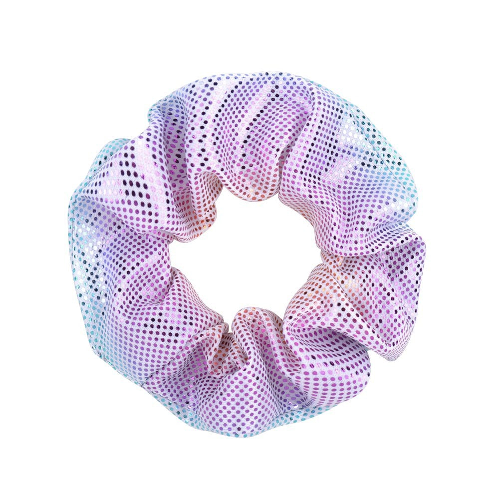 16 Color Laser Cloth Hair Ring Bronzing Two-tone Gradient Pork Intestine Circle Head Flower