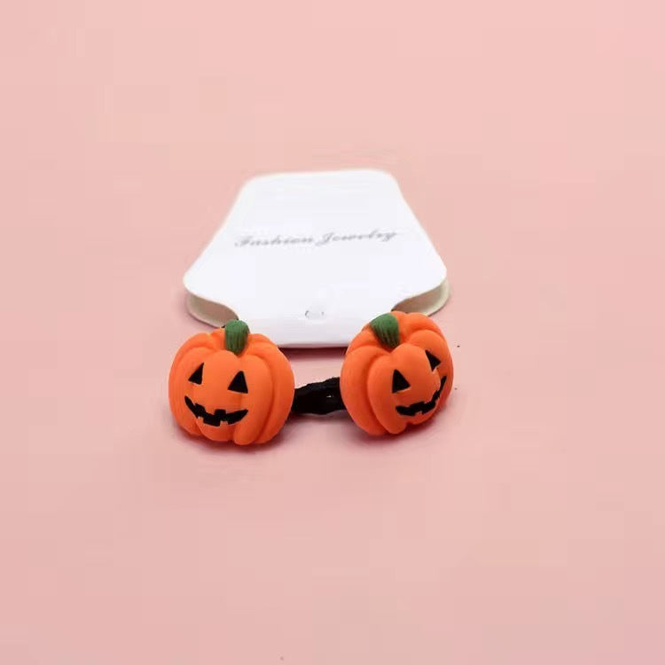 Cute Halloween Pumpkin Ghost Children's Hair Ring