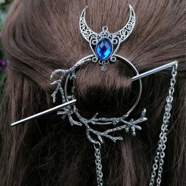 Best Unique Viking Black Oversized Crow Hair Clip Accessories