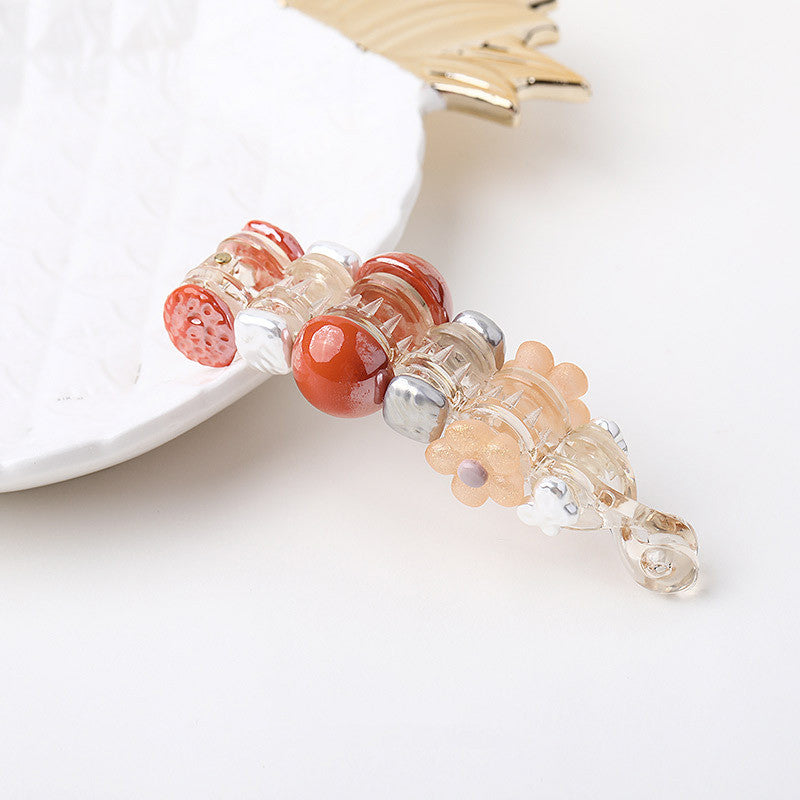 South Korean color clip with banana hair clip
