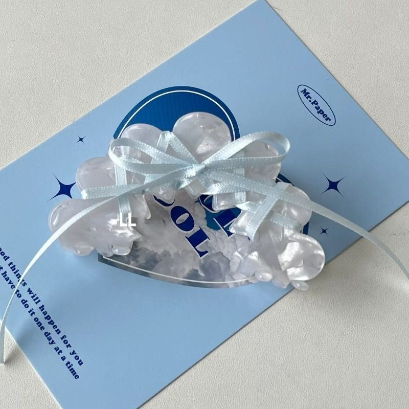 Ballet Ribbon Bow Manual Barrettes