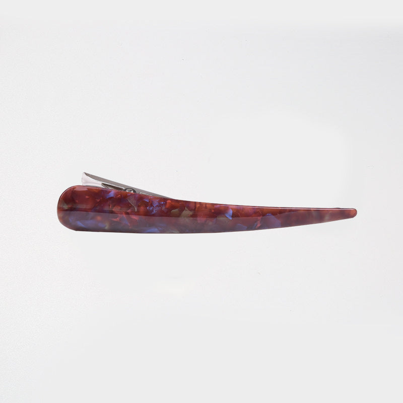 Acrylic hair accessories with long horn clip