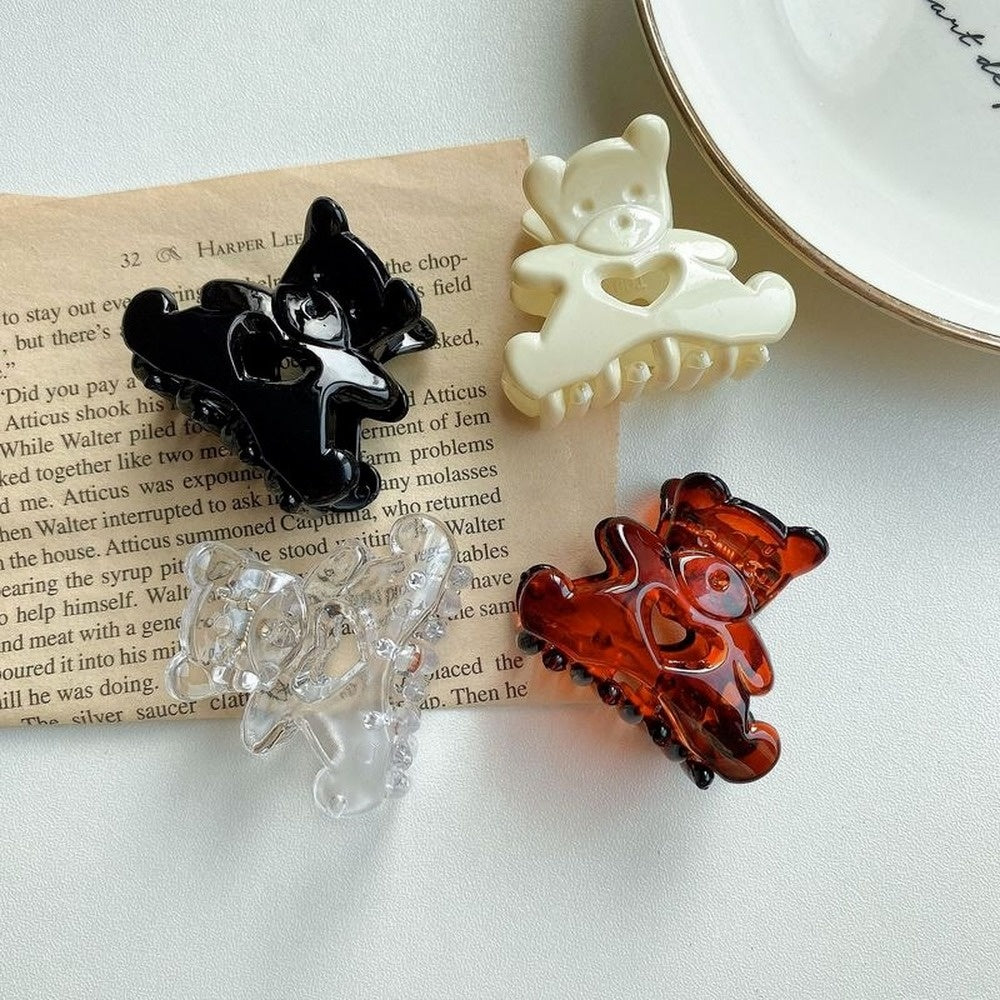 New Retro Love Bear Hair Clip Accessories
