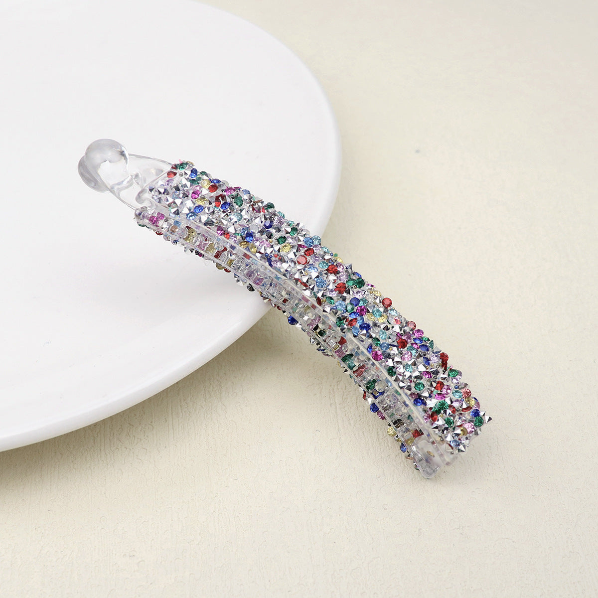 Diamond In The Debris 10cm Banana Clip Pearl Hair Bun