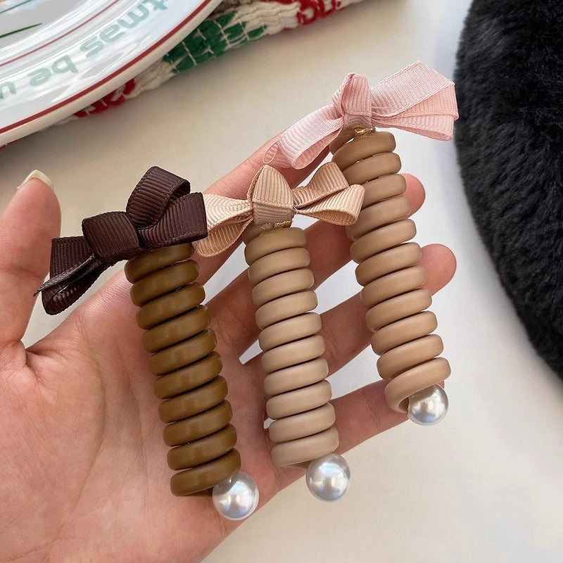 Bow Straight Phone Line Hair Ring Hair Braiding Artifact