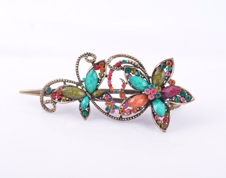 Best style retro resin butterfly dish hair clip