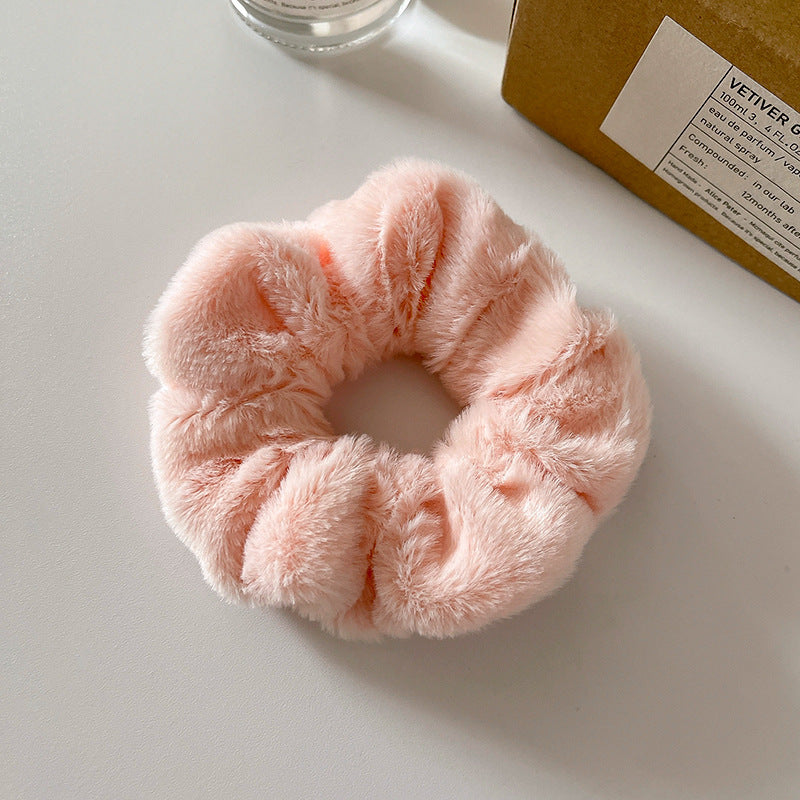 Cute Plush Intestine Hair Ring  Scrunchies  Girls' Hair Accessories