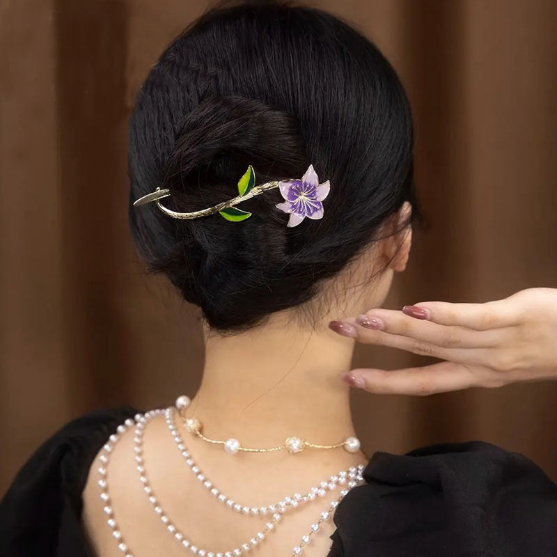 Best New Elegant Graceful Barrettes Vintage Flower Twist Hair Accessories