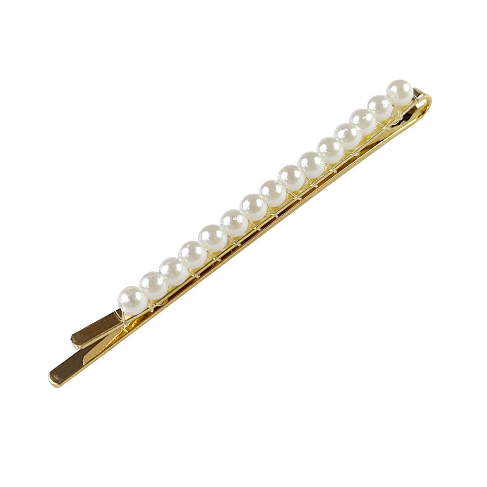 Popular Best Hair Accessories Pearl Barrettes Updo BB Clip Shredded Hairpin Fishing Thread Hand-woven Hair Clip Bang Side Clip
