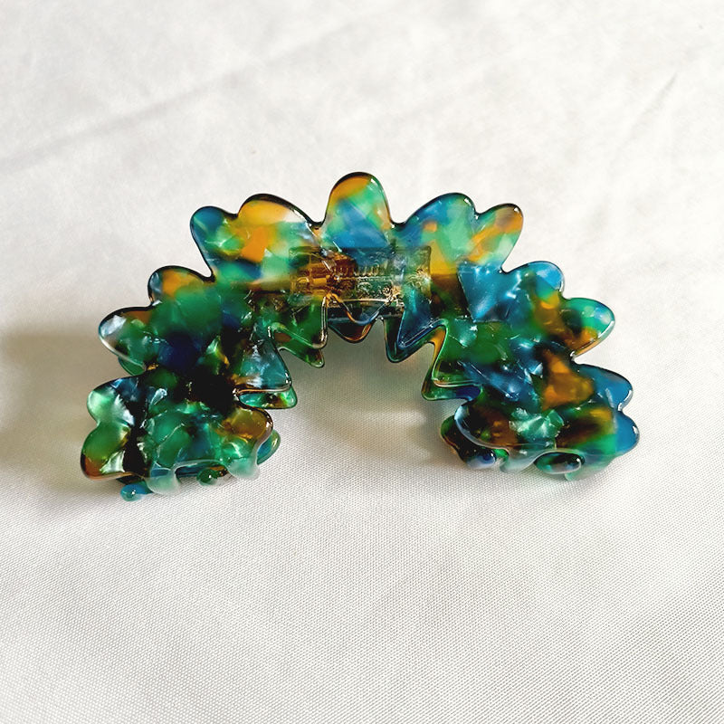 French High-grade Wave Clouds Grip Barrettes