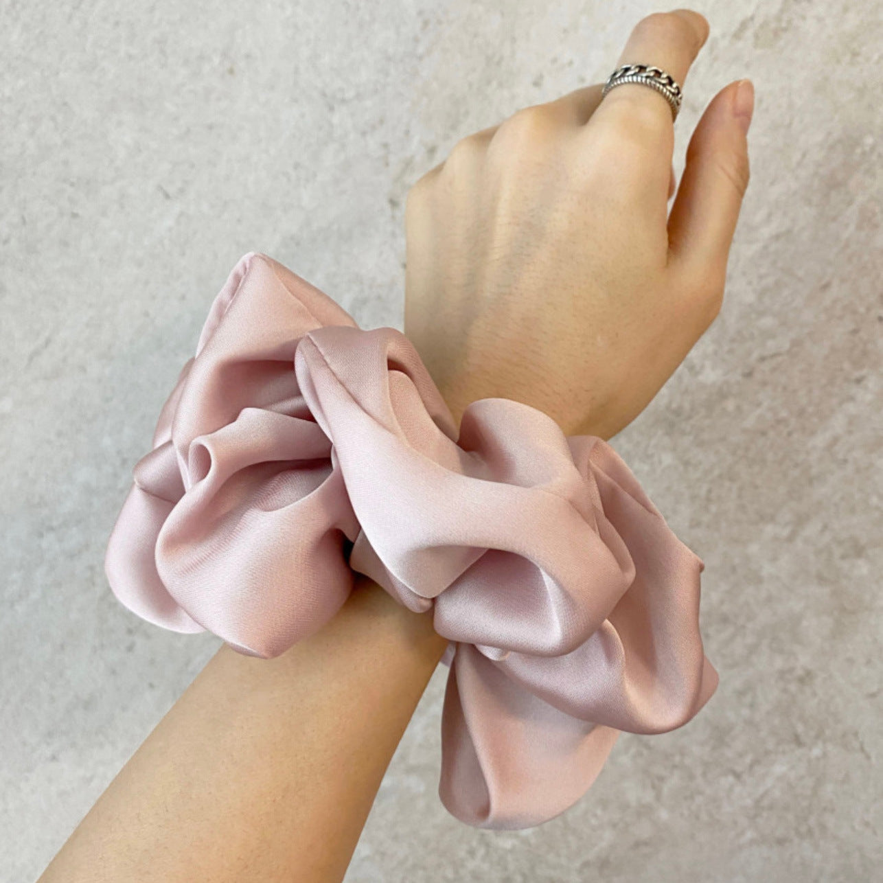 Best Simple Female Fashion Personality Satin Hair Ring
