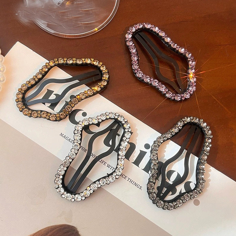 Cloud Clip Cropped Hair BB Clip High-end Rhinestone-encrusted
