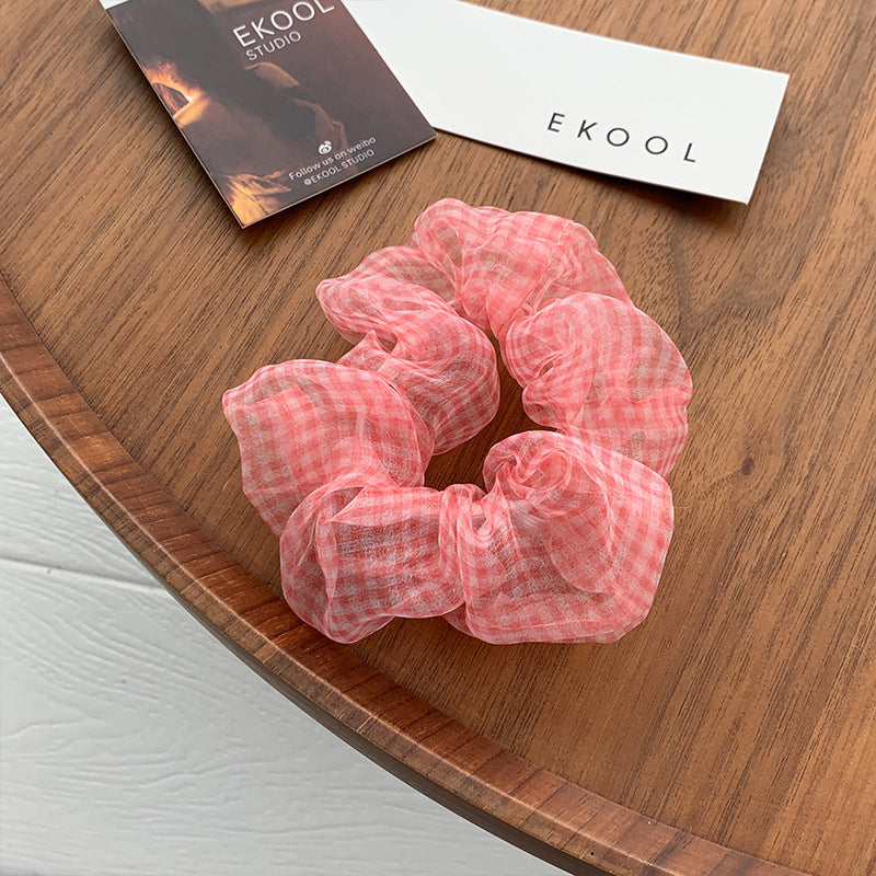 Intestine hair ring Ins Lattice System Simple Medium Scrunchies