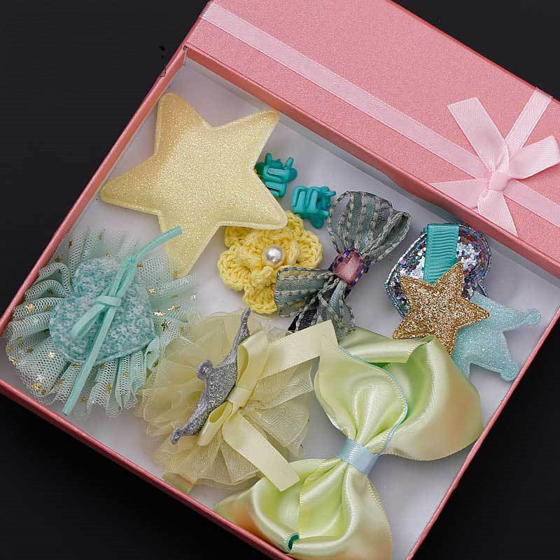 10-piece Set Of Children's Hairpins Hair Accessories Girls Side Clip