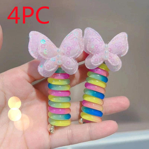 Cute Cartoon Colorful Hair Ring  Hair Accessories Rubber Band Hair Rope