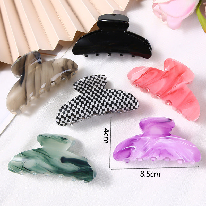 Hair Claw Plate Ponytail Top Clip On Back Of Head