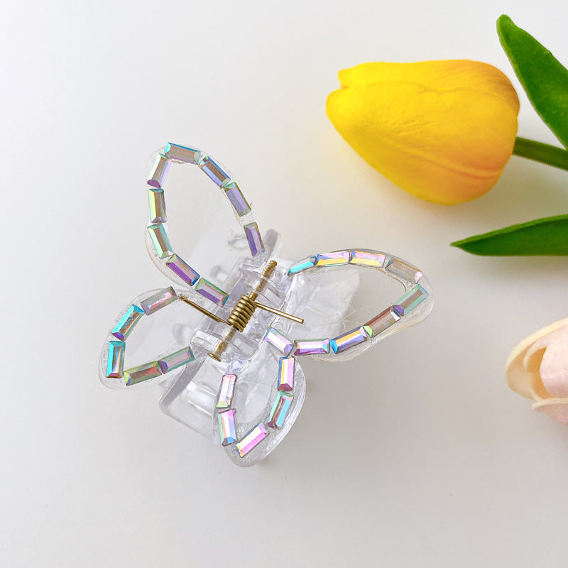 Medium Butterfly Shape Pearl Fancy Pearl Jelly Palette Hair Clip