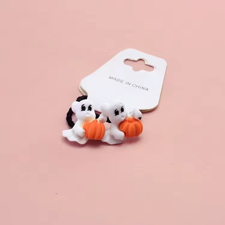 Cute Halloween Pumpkin Ghost Children's Hair Ring