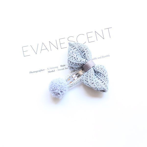 Children's Parent-child Hair Ball Cotton And Linen Bow Hairpin Princess BB Clip